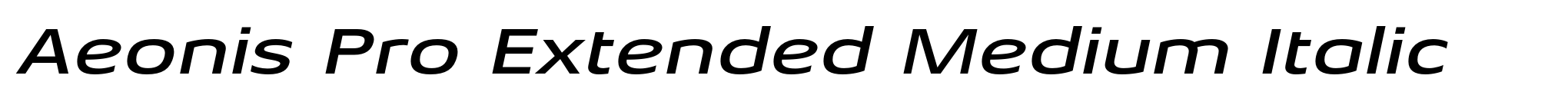 Aeonis Pro Extended Medium Italic image